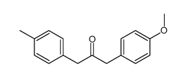 1-(4-methoxyphenyl)-3-(4-methylphenyl)propan-2-one结构式
