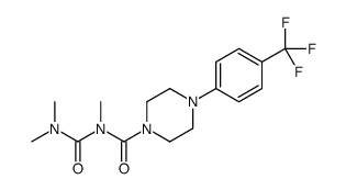 N-(dimethylcarbamoyl)-N-methyl-4-[4-(trifluoromethyl)phenyl]piperazine-1-carboxamide Structure