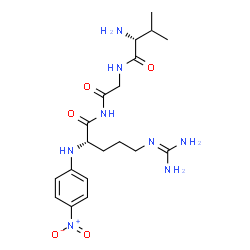 valyl-glycyl-arginine-4-nitroanilide结构式