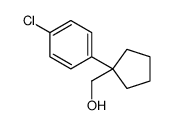 1-(p-chlorophenyl)cyclopentanemethanol结构式