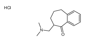 6-[(dimethylamino)methyl]-6,7,8,9-tetrahydrobenzo[7]annulen-5-one,hydrochloride结构式