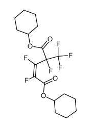 dicyclohexyl cis-perfluoro(4-methyl-2-pentene)dioate结构式