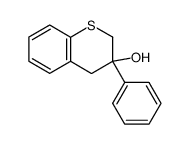 3,4-dihydro-3-hydroxy-3-phenyl-2H-1-benzothiopyran Structure