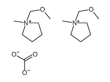 1-(methoxymethyl)-1-methylpyrrolidin-1-ium,carbonate Structure