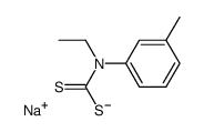 sodium N-ethyl-N-(m-tolyl)dithiocarbamate Structure