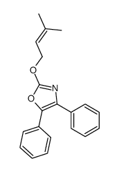 2-(3-methylbut-2-enoxy)-4,5-diphenyl-1,3-oxazole结构式