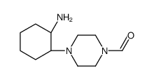 4-[(1S,2S)-2-aminocyclohexyl]piperazine-1-carbaldehyde结构式