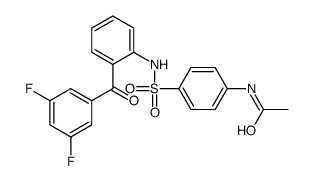 N-[4-[[2-(3,5-difluorobenzoyl)phenyl]sulfamoyl]phenyl]acetamide Structure