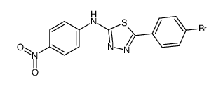 5-(4-bromophenyl)-N-(4-nitrophenyl)-1,3,4-thiadiazol-2-amine Structure