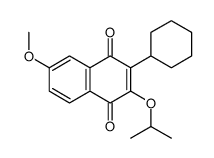 3-cyclohexyl-6-methoxy-2-propan-2-yloxynaphthalene-1,4-dione Structure