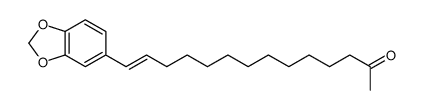 14-(1,3-benzodioxol-5-yl)tetradec-13-en-2-one结构式