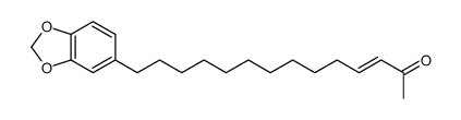 14-(1,3-benzodioxol-5-yl)tetradec-3-en-2-one结构式