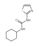 1-cyclohexyl-3-(1,3-thiazol-2-yl)urea结构式