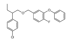 4-[2-(4-chlorophenyl)butoxymethyl]-1-fluoro-2-phenoxybenzene结构式