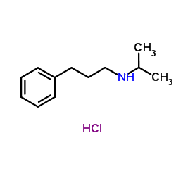 N-Isopropyl-3-phenyl-1-propanamine hydrochloride (1:1)结构式