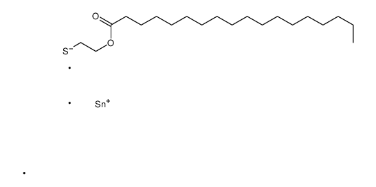 2-[(trimethylstannyl)thio]ethyl stearate Structure