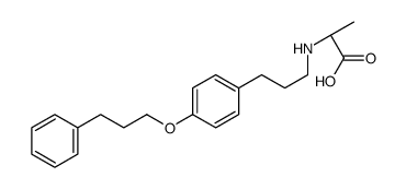 (2S)-2-[3-[4-(3-phenylpropoxy)phenyl]propylamino]propanoic acid结构式