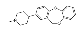 8-(1-Methyl-4-piperidyl)-6H-dibenz[b,e]-1,4-oxathiepin结构式
