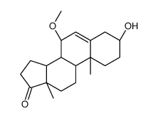 Androst-5-en-17-one, 3-hydroxy-7-methoxy-, (3beta,7beta)- (9CI)结构式