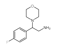 2-(4-FLUORO-PHENYL)-2-MORPHOLIN-4-YL-ETHYLAMINE structure