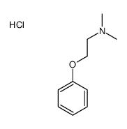 N,N-dimethyl-2-phenoxyethanamine,hydrochloride结构式