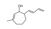 (E)-7-(buta-1,3-dien-1-yl)-3-methylcyclohept-2-en-1-ol结构式