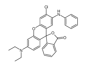 2'-anilino-3'-chloro-6'-(diethylamino)spiro[isobenzofuran-1[3H],9'-[9H]xanthene]-3-one structure