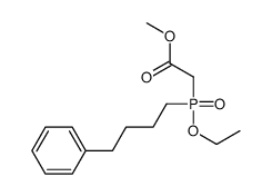 methyl 2-[ethoxy(4-phenylbutyl)phosphoryl]acetate结构式