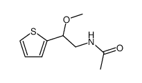 N-(2-methoxy-2-[2]thienyl-ethyl)-acetamide结构式