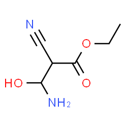 Hydracrylic acid,-bta--amino--alpha--cyano-,ethyl ester (4CI)结构式