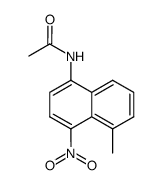 N-(5-methyl-4-nitro-[1]naphthyl)-acetamide结构式