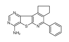 4-phenyl-2,3-dihydro-1h-cyclopenta[4',5']pyrido[3',2':4,5]thieno[3,2-d]pyrimidin-7-amine结构式