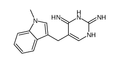 5-[(1-methylindol-3-yl)methyl]pyrimidine-2,4-diamine Structure