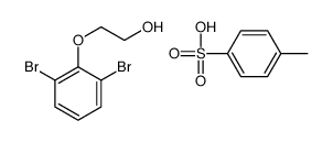 2-(2,6-dibromophenoxy)ethanol,4-methylbenzenesulfonic acid Structure