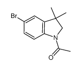 1-acetyl-5-bromo-3,3-dimethylindoline Structure