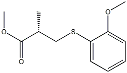 (S)-methyl 3-(2-methoxyphenylthio)-2-methylpropanoate Structure