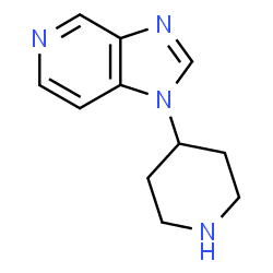 1-(piperidin-4-yl)-1H-imidazo[4,5-c]pyridine结构式