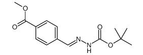 tert-butyl (2E)-2-[4-(methoxycarbonyl)benzylidene]hydrazinecarboxylate Structure