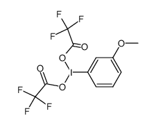 (3-methoxy)(bis(trifluoroacetoxy)iodo)benzene结构式