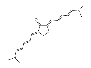 2,5-bis[5-(dimethylamino)penta-2,4-dienylidene]cyclopentan-1-one结构式