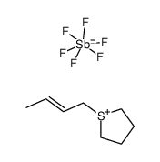 1-(2-butenyl)tetrahydrothiophenium hexafluoroantimonate Structure