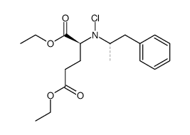 diethylN-chloro-N-(1-phenylpropan-2-yl)-L-glutamate Structure