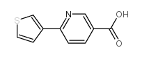 6-(噻吩-3-基)-烟酸结构式