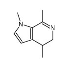 1,4,7-trimethyl-4,5-dihydropyrrolo[2,3-c]pyridine Structure