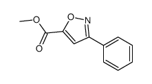 3-PHENYL-ISOXAZOLE-5-CARBOXYLIC ACID METHYL ESTER Structure
