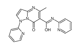 5-methyl-7-oxo-N,1-dipyridin-2-ylpyrazolo[1,5-a]pyrimidine-6-carboxamide结构式