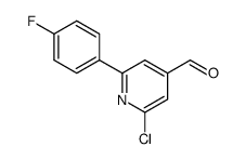 2-CHLORO-6-(4-FLUOROPHENYL)PYRIDINE-4-CARBALDEHYDE picture