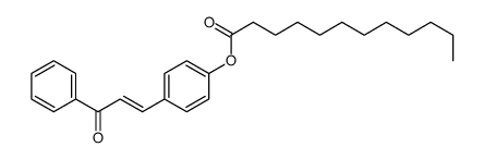 [4-(3-oxo-3-phenylprop-1-enyl)phenyl] dodecanoate Structure