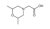 (2,6-DIMETHYL-MORPHOLIN-4-YL)-ACETIC ACID结构式