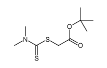 tert-butyl 2-(dimethylcarbamothioylsulfanyl)acetate Structure